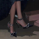 Damen-Sandalen im Feen-Stil mit geschlossener Zehenpartie und Riemchen